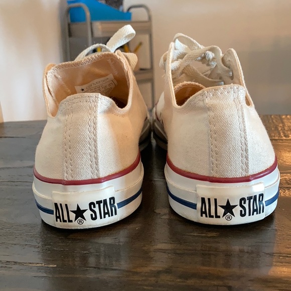 Women's White Canvas Sneakers - Picture 4 of 8